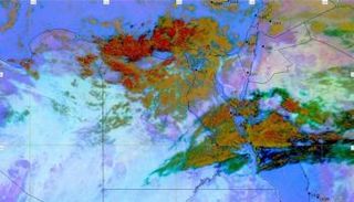 خريطة الأمطار في مصر مساء الأحد