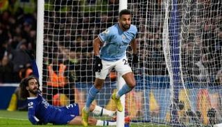 رياض محرز نجم مانشستر سيتي ضد تشيلسي