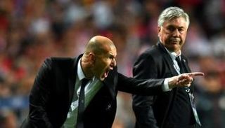 أنشيلوتي وزيدان في ريال مدريد