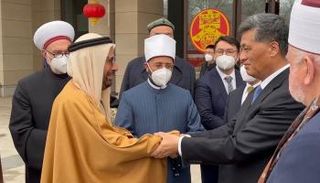 رئيس المجلس العالمي للمجتمعات المسلمة بمقاطعة تشينغ يانغ