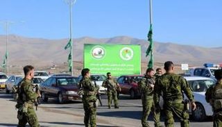 عناصر من أمن كردستان خلال مهمة أمنية