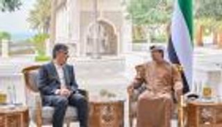 منصور بن زايد ومحافظ المركزي الإيراني يبحثان العلاقات الثنائية