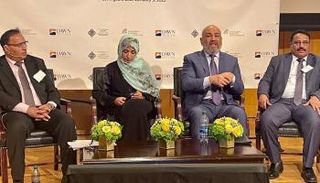 قيادات إخوانية يمنية خلال مؤتمر واشنطن