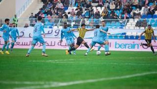 من مباراة الاتحاد والباطن في الدوري السعودي