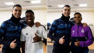 كريستيانو رونالدو مع رودريجيو وفينيسيوس