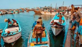 مرسى صيد مدينة المخا اليمنية