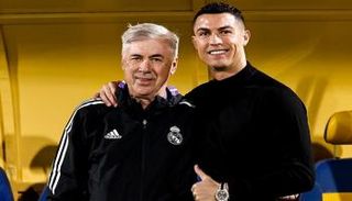 كريستيانو رونالدو وكارلو أنشيلوتي