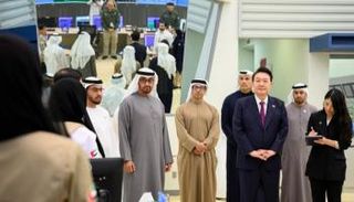 الشيخ محمد بن زايد آل نهيان ورئيس كوريا الجنوبية