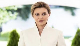 سيدة أوكرانيا الأولى أولينا زيلينسكا - أرشيفية