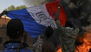 جانب من الاحتجاجات التي تشهدها بوركينا فاسو ضد فرنسا
