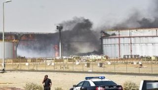 استهداف موانئ النفط اليمنية