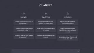واجهة موقع الذكاء الاصطناعي ChatGPT