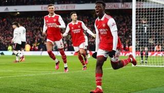 من مباراة أرسنال ومانشستر يونايتد في الدوري الإنجليزي