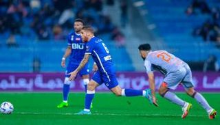 من مباراة الهلال والفيحاء