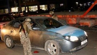 جانب من عمليات تفتيش تجريها قوات الحزام الأمني 