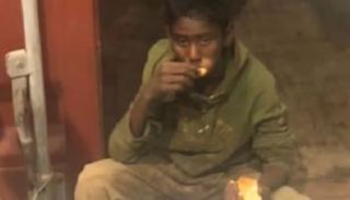 الطفل فهيم بعد خروجه من الحاوية