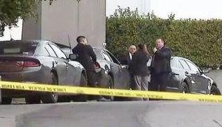 موقع الحادث بأحد الأحياء الراقية في لوس أنجلوس