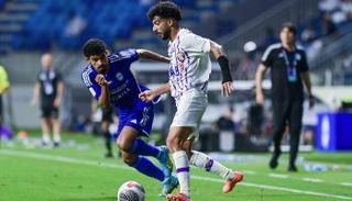 من مباراة العين والنصر في الدوري الإماراتي