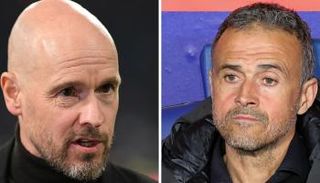 لويس إنريكي وإيريك تين هاغ