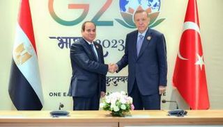 السيسي وأردوغان في لقاء سابق