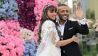 سر انفعال تامر عاشور في حفل زفافه على نانسي نور