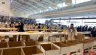 انطلاق حملة «تراحم من أجل غزة» الإماراتية لإغاثة الفلسطينيين (صور)