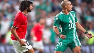 جانب من مباراة مصر والجزائر