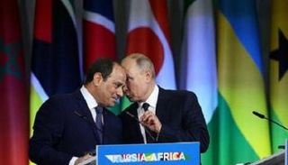 الرئيس الروسي ونظيره المصري في لقاء سابق