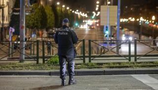 شرطي في وسط بروكسل