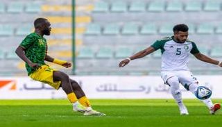 جانب من مباراة السعودية ومالي