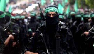 عناصر من كتائب القسام الجناح العسكري لحركة حماس