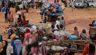 أسر نازحة في السودان - أرشيفية