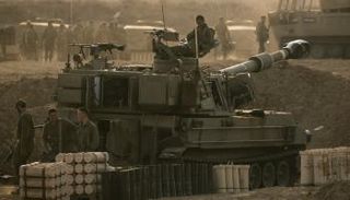 جنود إسرائيليون على حدود غزة 