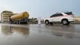 أمطار غزيرة على أم القيوين في الإمارات