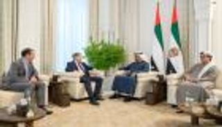 محمد بن زايد يبحث مع وزير الدفاع البريطاني خفض التصعيد في غزة