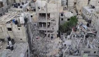 آثار القصف الإسرائيلي على غزة