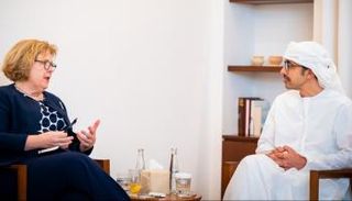  الشيخ عبدالله بن زايد آل نهيان وباربرا ليف