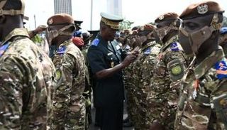 جنود إيفواريون من بعثة مينوسما في مالي