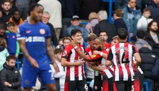 صورة من مباراة تشيلسي وبرينتفورد