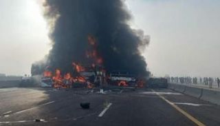 حادث الطريق الصحراوي في مصر