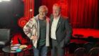 باسم يوسف ينشر الصور الأولى من لقائه مع بيرس مورغان