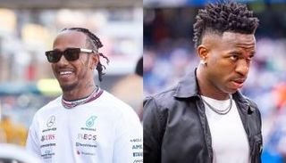 لويس هاميلتون مع فينيسيوس جونيور