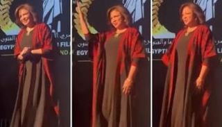 إطلالة إلهام شاهين في الحفل 