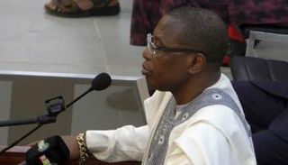 الرئيس الغيني السابق خلال إحدى جلسات محاكمته