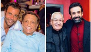 كريم عبدالعزيز  ومحمد إمام رفقة والديهما