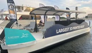 عرض أكبر قارب مصنوع بالطباعة الثلاثية في العالم خلال 
