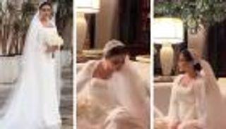 حفل زفاف دانية الشافعي.. إطلالة ساحرة لمحبوبة الأطفال (فيديو)