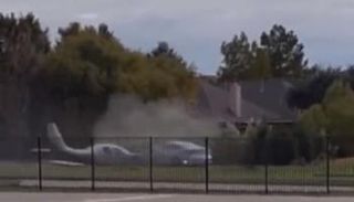 لقطة من لحظة الاصطدام