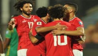محمد صلاح مع منتخب مصر