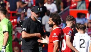 يورغن كلوب مع محمد صلاح